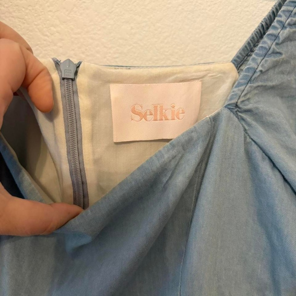 Coquette princess SELKIE blue mini puff dress size S - Picture 3 of 8